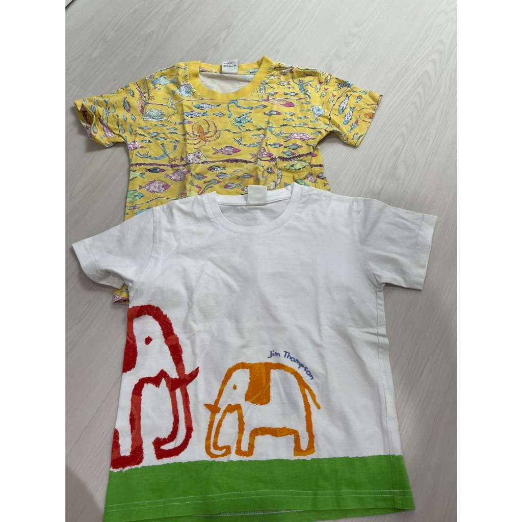 🔥Sale 89🔥 เท่านั้น แถมๆให้ไปเลย 2 ตัว เสื้อเด็ก มือ 2 งานป้ายแบรนด์ JT Kids Size 4Y ลายช้าง Jim Thom