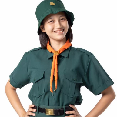 เสื้อเนตรนารี เฉพาะเสื้อ  ราคาพิเศษ!!  ยี่ห้อชัยพฤกษ์ KGM UNIFORM