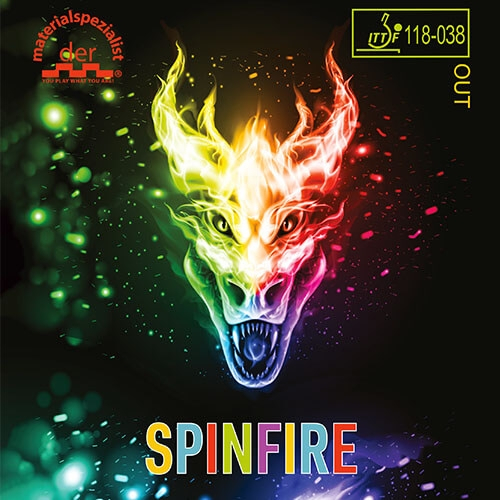 ยางปิงปองเม็ดกึ่งรุ่น der-materialspezialist รุ่น Wildfire  รุ่น Wild fire