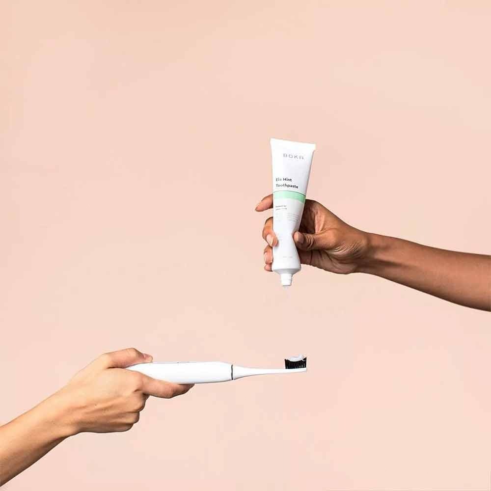Shipping from Thailand-BoK Fluoride Free Toothpaste Nano Hydroxyapatite, Remineralizing, Sensitive Oral Care ราคา ถูกที่สุด ดีลบีเคเค แกลเลอรีภาพที่ 4