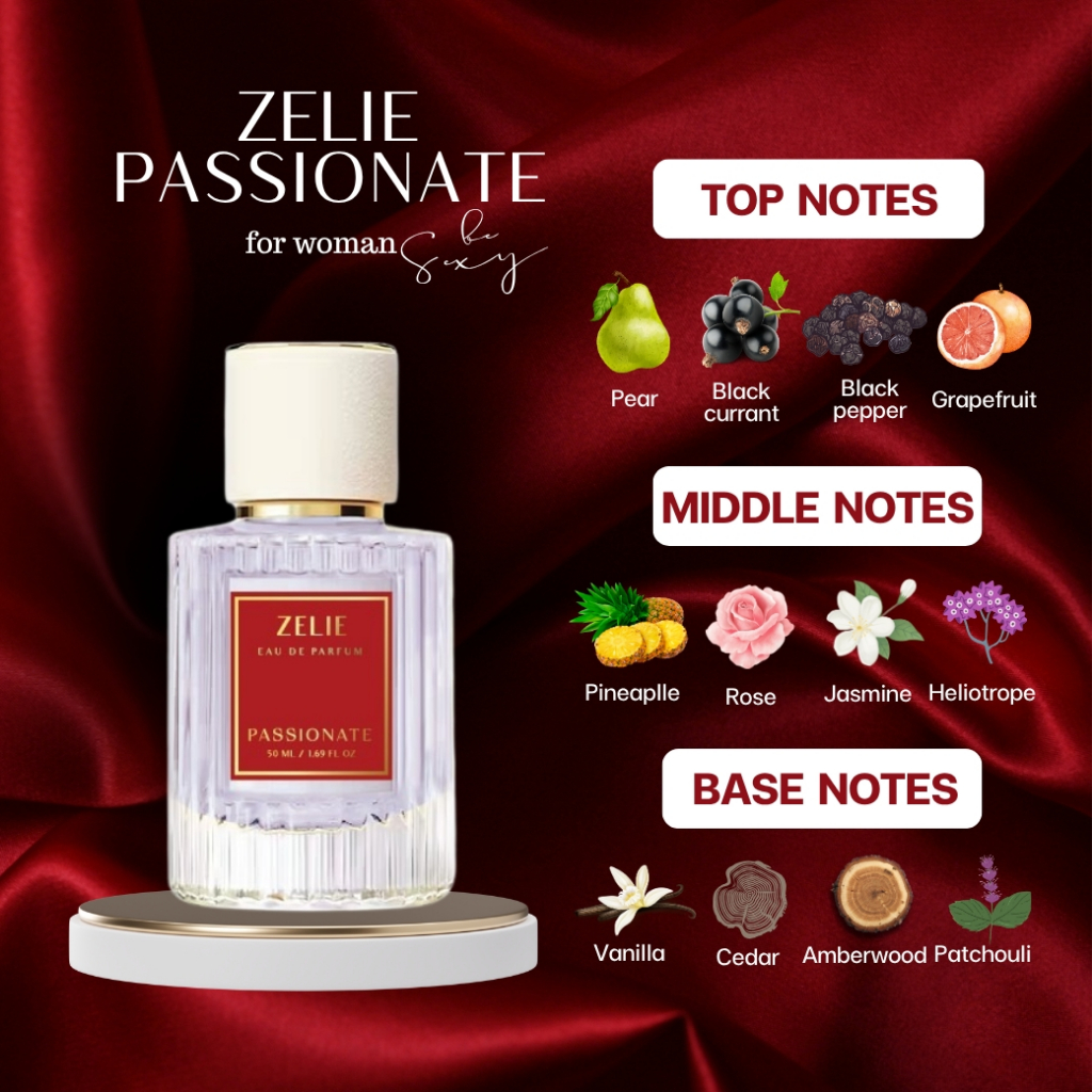 น้ำหอม Zelie กลิ่น Passionate น้ำหอมผู้หญิง รูปที่ 5