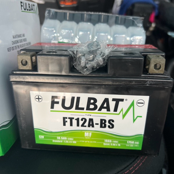 (พร้อมส่ง 🇹🇭) Forza 300 Gen 1 : แบตเตอรี่ตรงรุ่น ขนาดเท่าของเดิม FULBAT Battery รุ่น FT12A-BS ขนาด 1