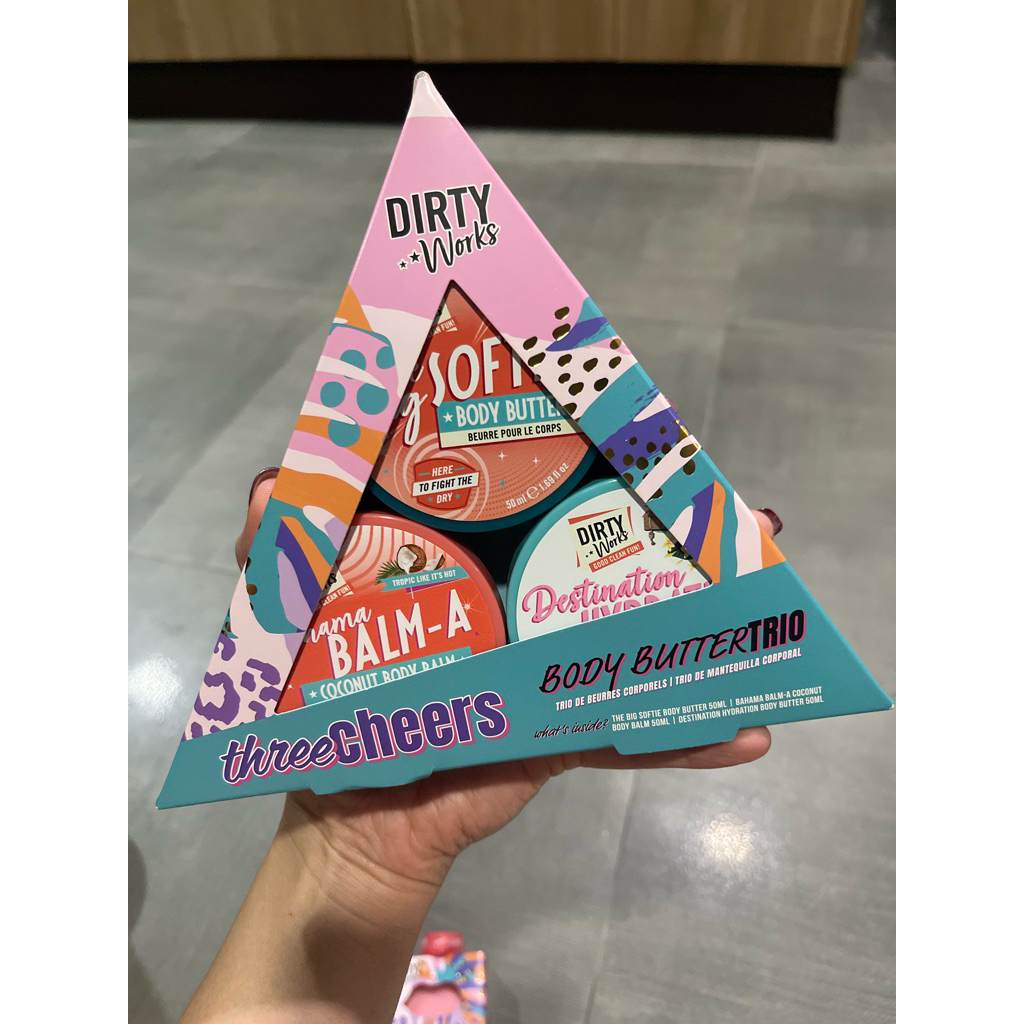 Dirty works three cheers body butter trio