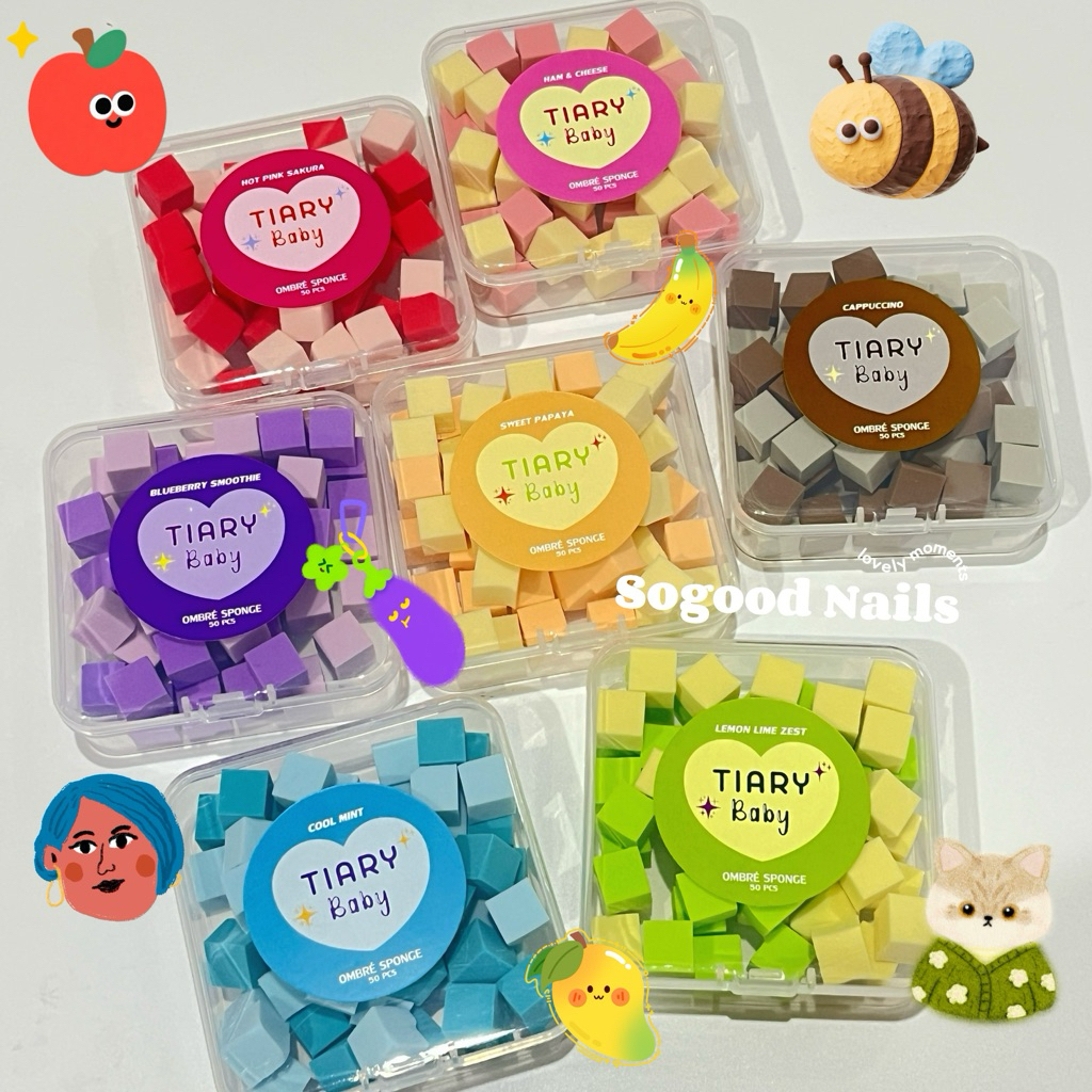 พร้อมส่ง 🍒 ฟองน้ำจิ๋ว นิ่มกว่าหมูเด้ง (โปรดระวังสินค้าลอกเลียนแบบ)