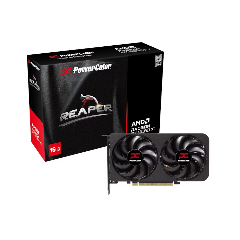 POWERCOLOR Radeon RX 9060 XT Reaper 16GB Graphics Card การ์ดจอ  (RX9060XT 16G-A)