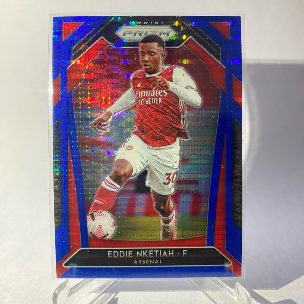 การ์ดนักฟุตบอลสำหรับสะสม EDDIE NKETIAH, ARSENAL, (PRIZM) PANINI PRIZM 2020