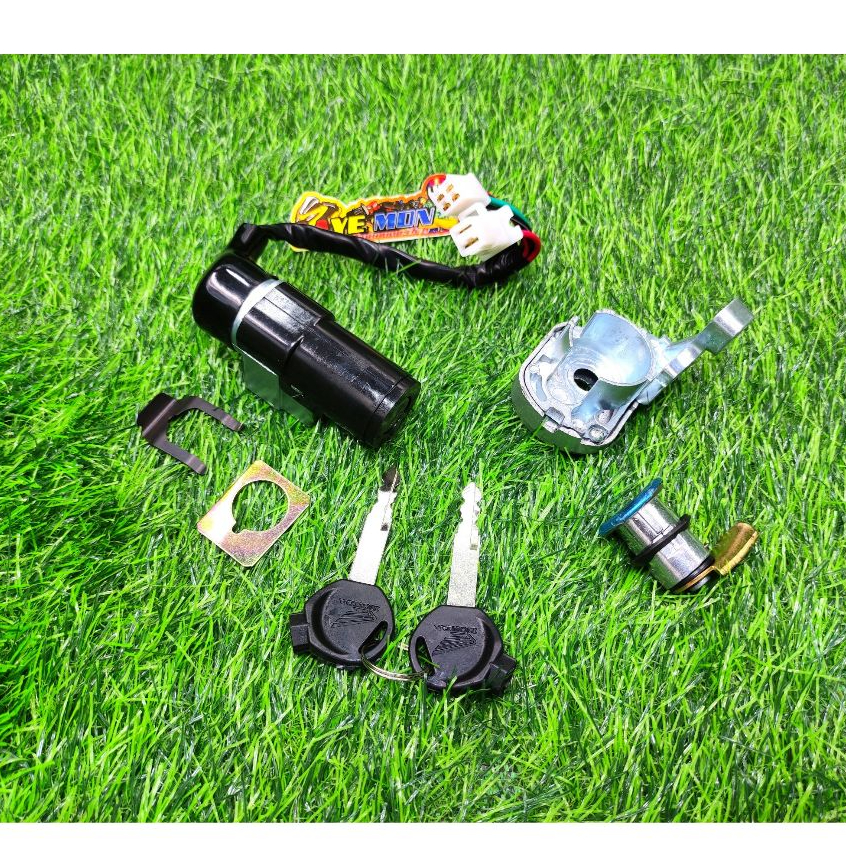 สวิทช์กุญแจ กุญแจมอไซค์ งานแท้ ดิส-ดรัมเบรค Wave100s ปี2005-2008 เวฟ100ยูบ๊อก