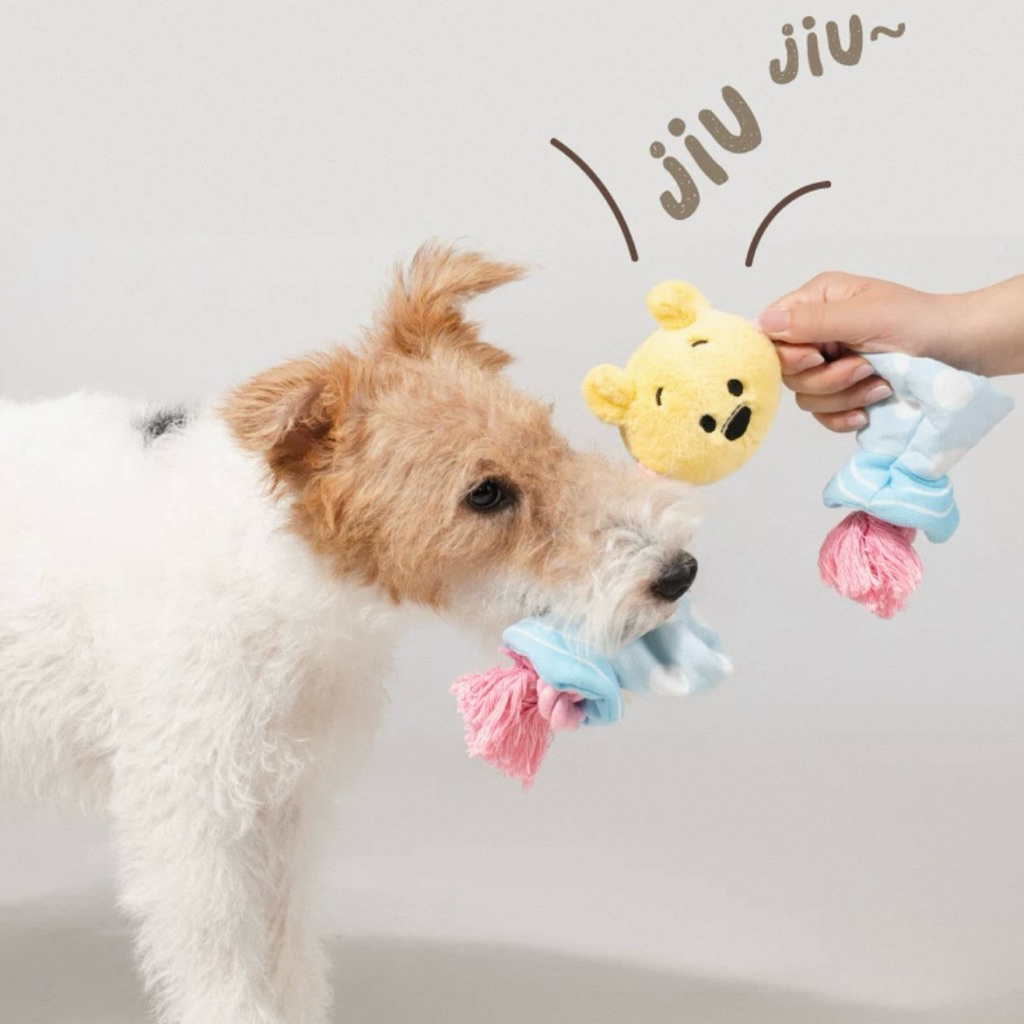 VELKYBARK [พร้อมส่ง] Petsville x Disney ของเล่นเชือกถักสัตว์เลี้ยง ของเล่นสุนัข ของเล่นเชือกถัก มีเสียง ราคา ถูกที่สุด ดีลบีเคเค แกลเลอรีภาพที่ 2