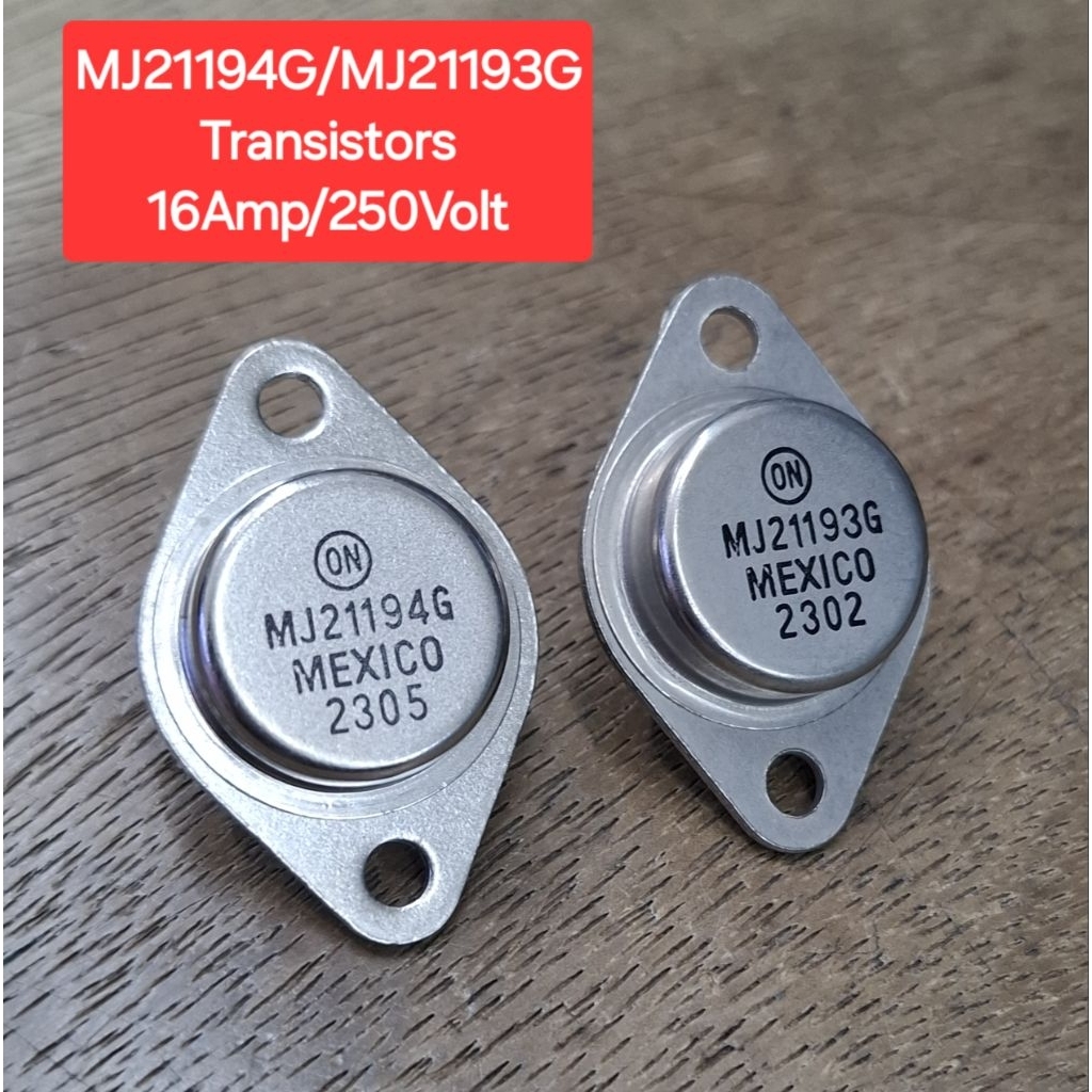 MJ21193G/MJ21194G 16Amp/250Volt (ราคาคู่ละ)