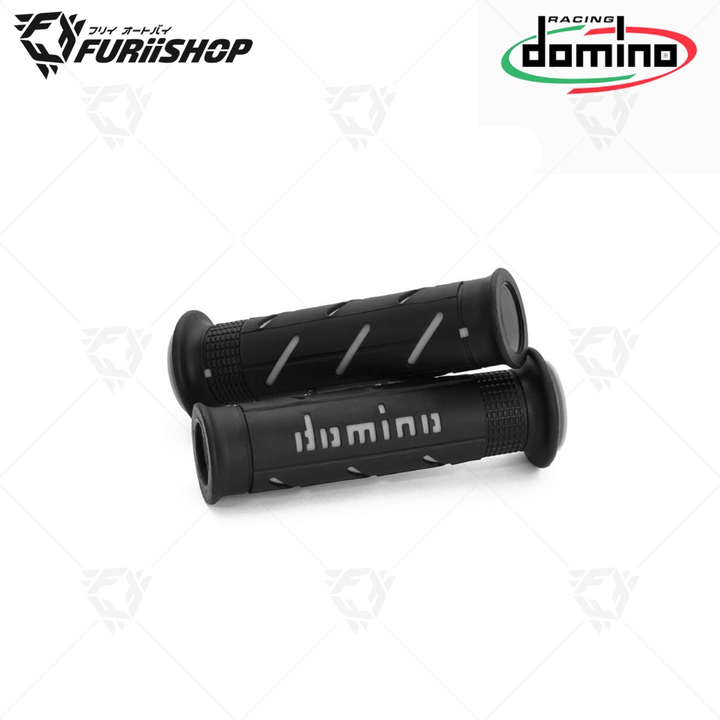 ปลอกแฮนด์ DOMINO A250 ปลายเปิด ดำ-เทา