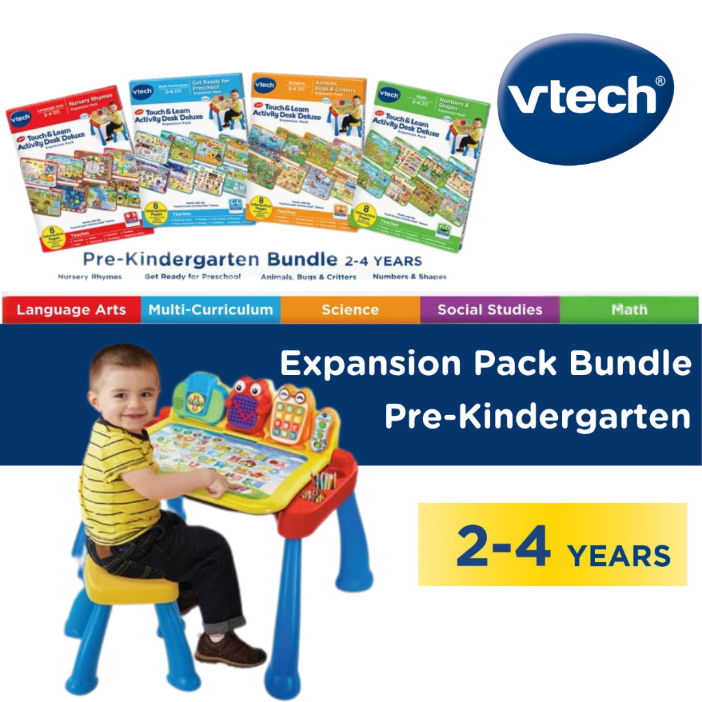 VTech Activity Desk 4in1 Pre-Kindergarten Expansion แผ่นเสริมโต๊ะกิจกรรมศูนย์การเรียนรู้สุดอัจฉริยะ