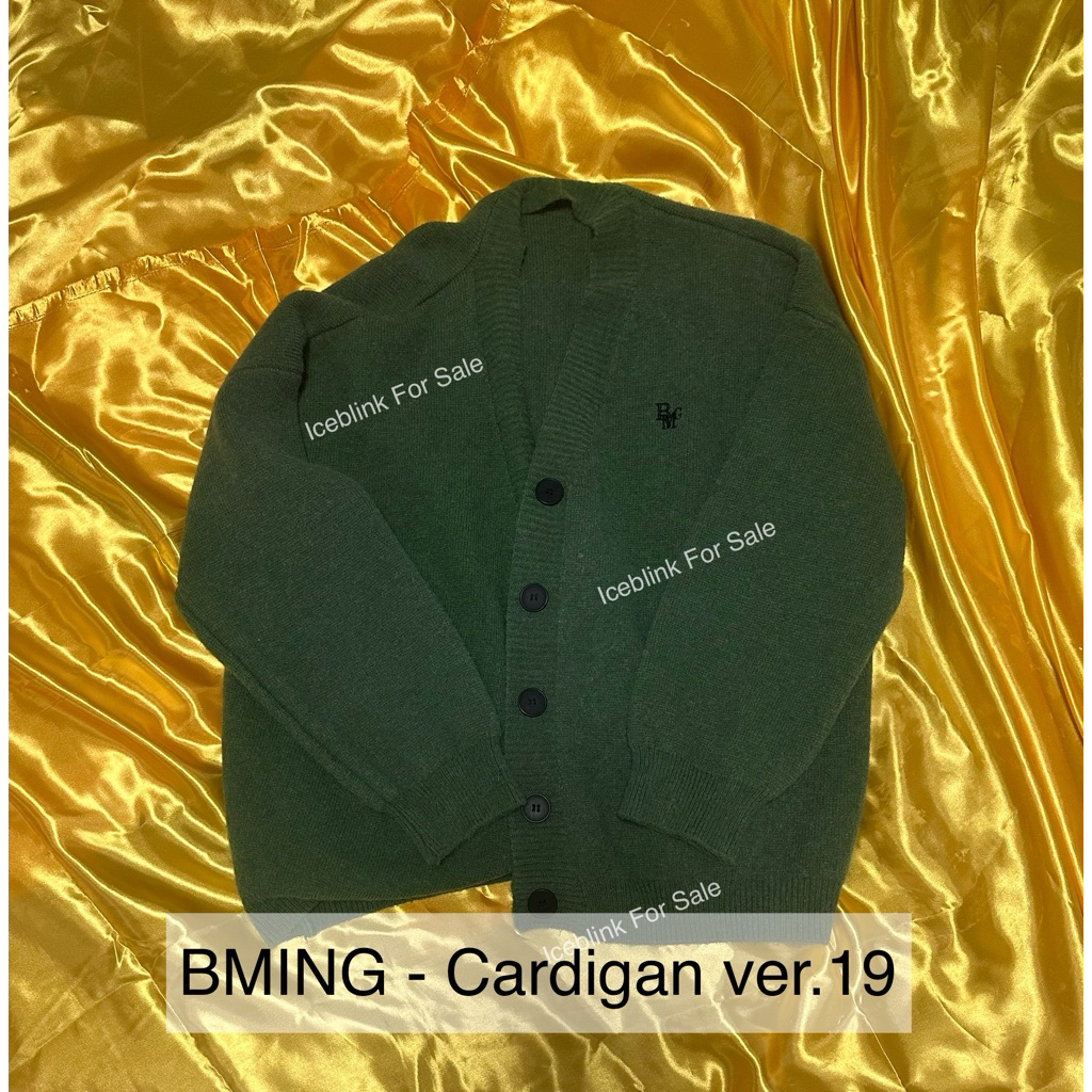 Cardigan(คาร์ดิแกน)Ver.19 แบรนด์ Bming (รวมส่ง) คอวีเขียว มือสองสภาพดี