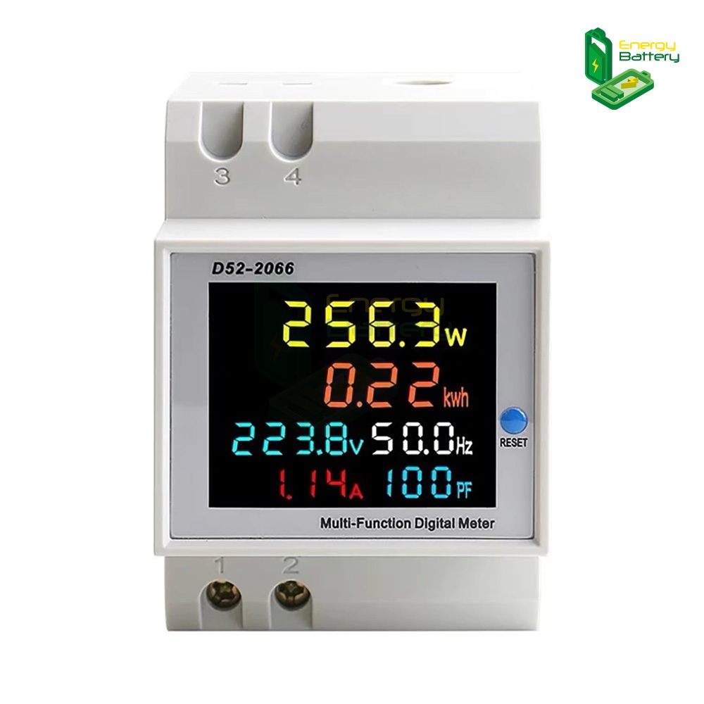 Lumira D52-2066 40-300VAC 0-100A มิเตอร์วัดพลังงานไฟฟ้า แบบเกาะราง by energy