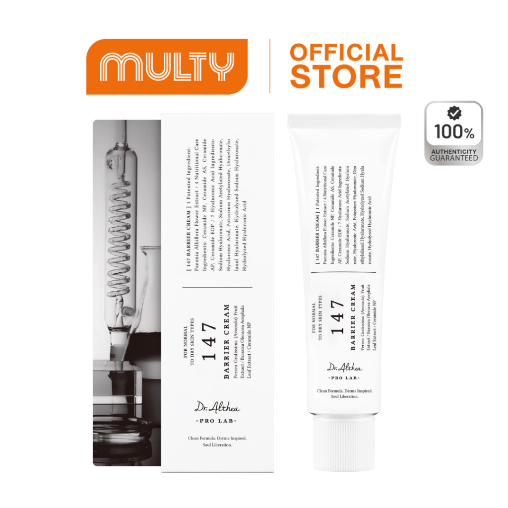 Dr.Althea 147 Barrier Cream 50 ml.ครีมบำรุงผิวหน้า ลดรอยแดง ผิวชุ่มชื้นขึ้น