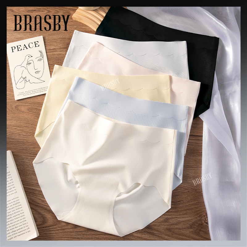 🎉BRASBY🎉กางเกงในไร้รอย ผู้หญิง 10A กางเกงในผู้หญิงคุณภาพดี ป้องกันแบคทีเรีย เรียบเนียน นุ่มลื่นเย็น ระบายอากาศได้ดี