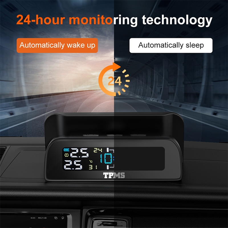 เครื่องวัดลมยางไร้ TPMS พลังงานแสงอาทิตย์ แรงดันลมยาง4ล้อ เครื่องวัดลมยางไร้ ราคา ถูกที่สุด ดีลบีเคเค แกลเลอรีภาพที่ 8
