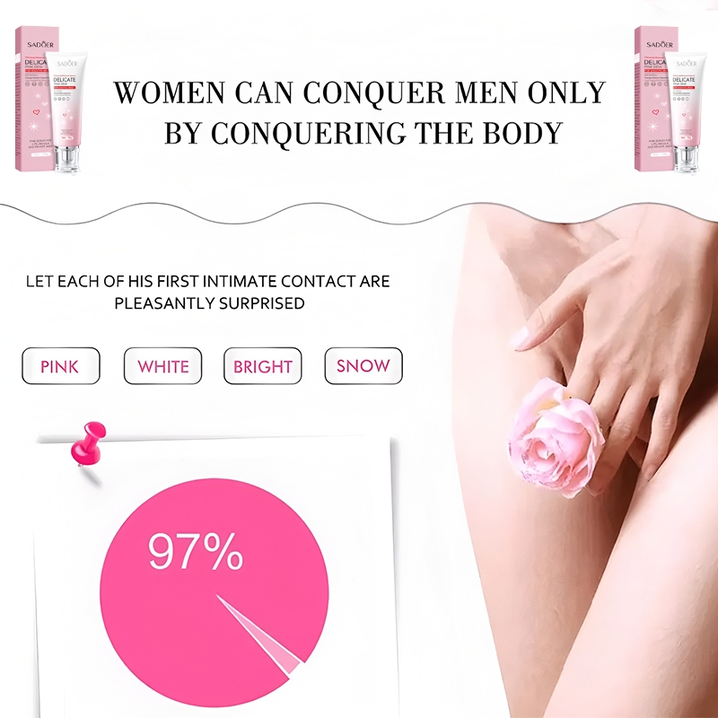 ครีมทาน้องสาว ขจัดเมลานิน (รักแร้ ชิ้นส่วนส่วนตัว ฝีปาก คอผิวคล้ำ ขาหนีบดำ)ลดอายุน้องสาว ครีมรักแร้ขาว ครีมทาจิ๋มชมพู Pi - รูปที่ 3