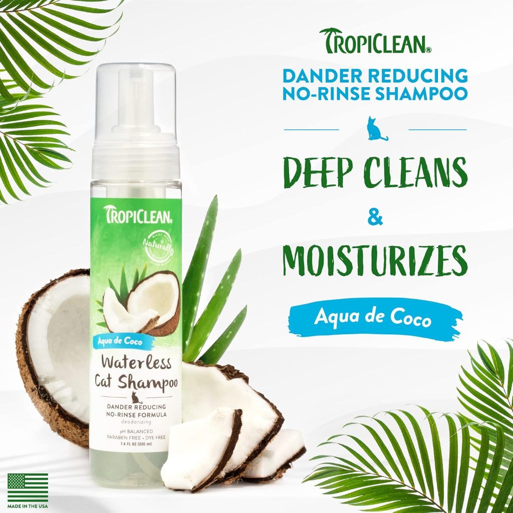 Tropiclean Waterless CAT Shampoo Dander Reducing
