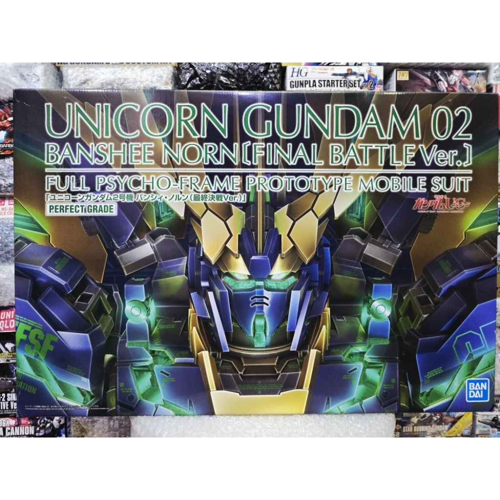 (พร้อมส่ง) PG1/60 UNICORN GUNDAM 02 BANSHEE NORN (FINAL BATTLE Ver.) P-BANDAI LIMITED กล่องมีรอยนิดห