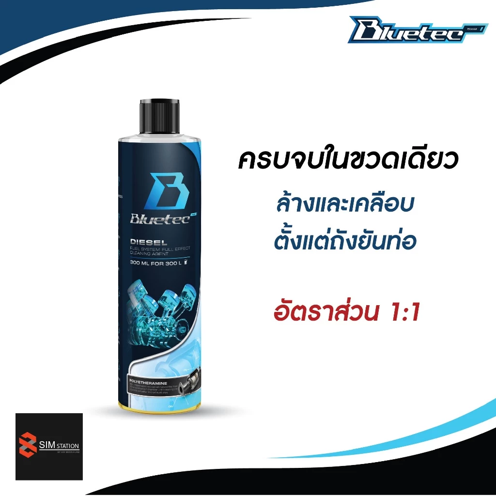 ✅  Bluetecboost  บลูเทค น้ำยาล้างหัวฉีด ดีเซล / เบนซิน ขนาด 60-300ml. thumbnail 5