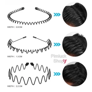 พร้อมส่งร้านไทย🇹🇭คาดผมเหล็ก ที่คาดผมโลหะสีดำ สปริง และแบบหวีเสียบ Hair band คาดผมผู้ชาย