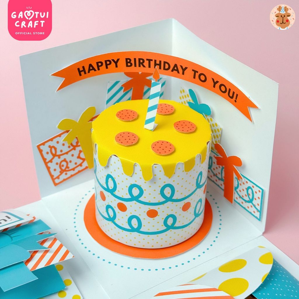 แก้มตุ่ยคราฟต์ Nina - การ์ดวันเกิด กล่องของขวัญระเบิด ของขวัญวันเกิดแฟน  การ์ดวันเกิดแฟนทำเอง - รูปที่ 3