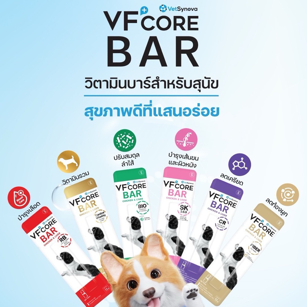 VF core Bar วิตามินสุนัข 1กล่อง 20ชิ้น