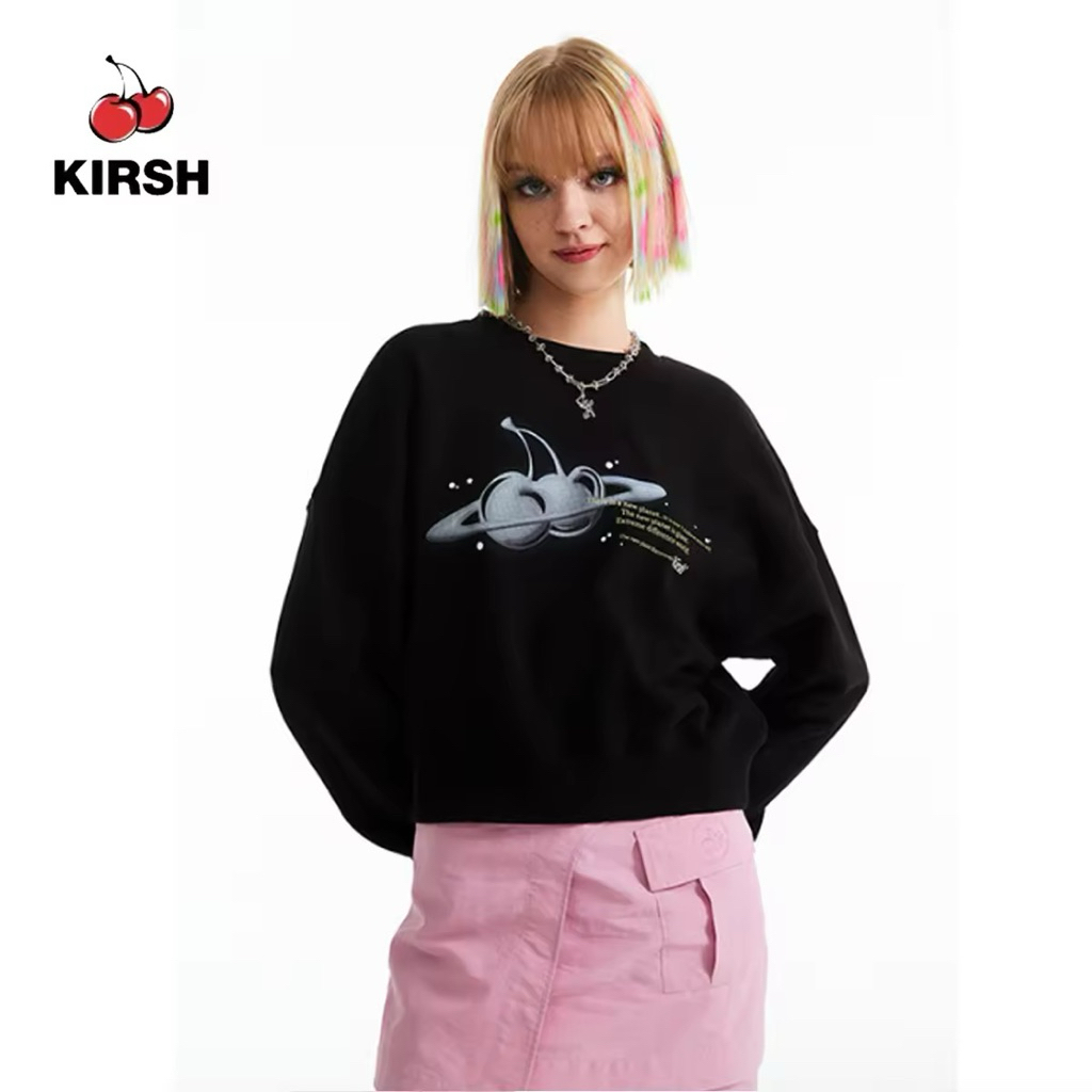 Kirsh เสื้อ sweatshirt KIRSH 🇰🇷 Size 1 ของแท้ พร้อมส่ง อก 42“ ยาว 20”