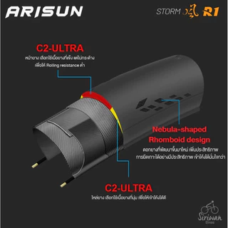 ยาง Arisun Strom R1 เสือหมอบ 700x25c 700x28c 700x30c ขอบพับ ล็อตล่าสุด ศูนย์ไทย✨🚀