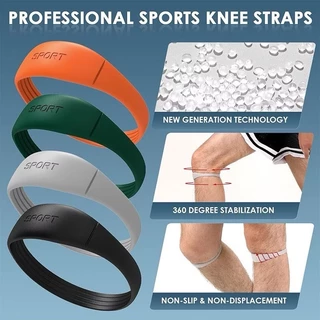 YP-518 NP-982 ซิลิโคนเข่า Band Patella Tendon บาสเกตบอลสนับสนุนสายรัด Patellar แหวนเข่า Stabilizer พร้อมซิลิโคน Patellar