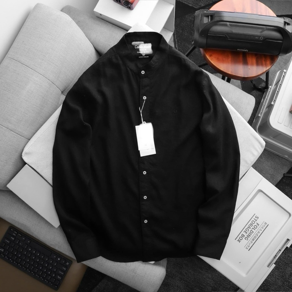 เสื้อเชิ้ตคอจีนแขนยาว long shirts linen