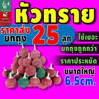 หัวทราย หัวออกซิเจน ขนาด 2.5 - 6.5 cm เพิ่มออกซิเจนในตู้ปลา (ยกถุง)