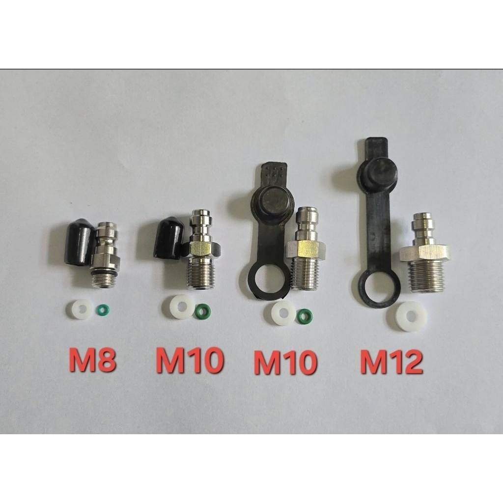 ควิกวันเวย์ เติมลม จุกเติมลม เกลียวM8 M10 m12 พร้อมชุดซ่อม