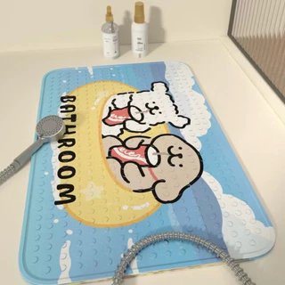 พร้อมส่ง ลายเยอะ แผ่นรองกันลื่น ในห้องน้ำ pvc ลายการ์ตูน น่ารัก ขนาด40x70cm