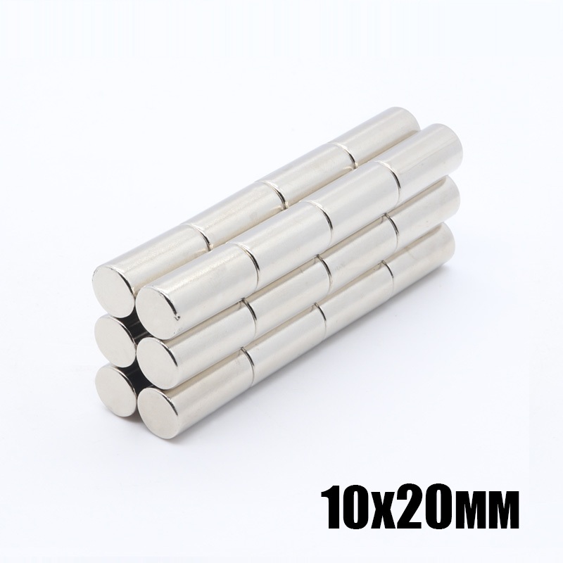 1ชิ้น แม่เหล็กนีโอไดเมียม 10x20มิล Neodymium Magnet 10*20mm แม่เหล็กแรงสูง 10x20mm แม่เหล็ก ทรงกระบอก 10*20มิล