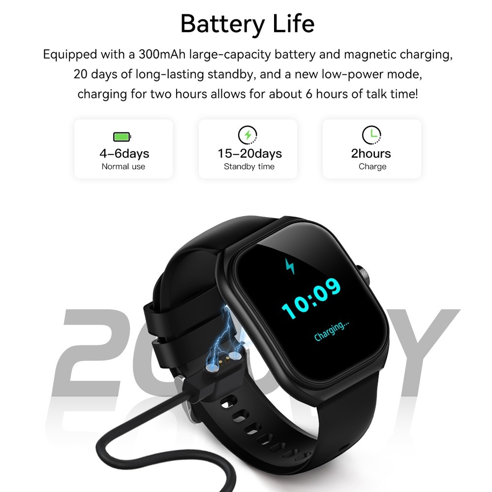 GOOJODOQ Fb032 สมาร์ทวอทช์ กันน้ํา Ip68 หน้าจอ Ips โค้งขนาด 2.01 นิ้ว การโทรผ่านบลูทูธ Smartwatch ราคา ถูกที่สุด ดีลบีเคเค แกลเลอรีภาพที่ 7