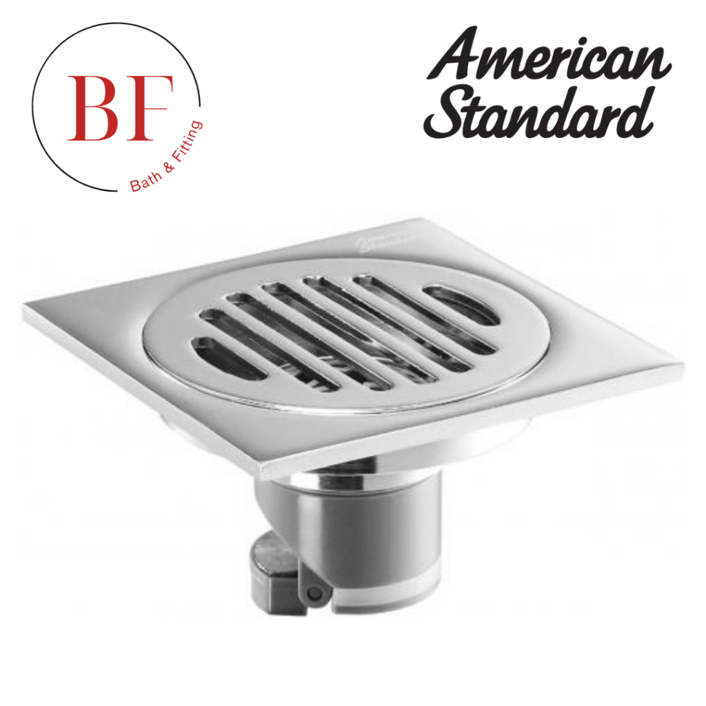 A-8204-N ตะแกรงกันกลิ่นทองเหลืองชุบโครเมี่ยม สำหรับท่อพีวีซี 2 - 2.5 นิ้ว หน้าตะแกรง 4 นิ้ว