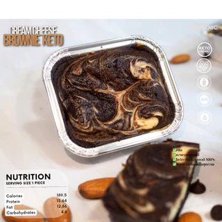 บราวนี่ครีมชีส คีโต Keto Brownie Cream Cheese เบาหวาน,เด็กแพ้กลูเตน ทานได้
