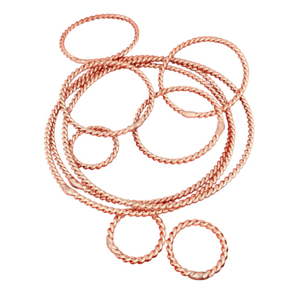 Tensor ring  ความถี่ 177 MHz  มาตราฐาน ปู่สลิม  ทองแดงแท้แบบลายเกลียว เชื่อมติด(ใช่ทองแดงเชื่อม) งานทำมือ