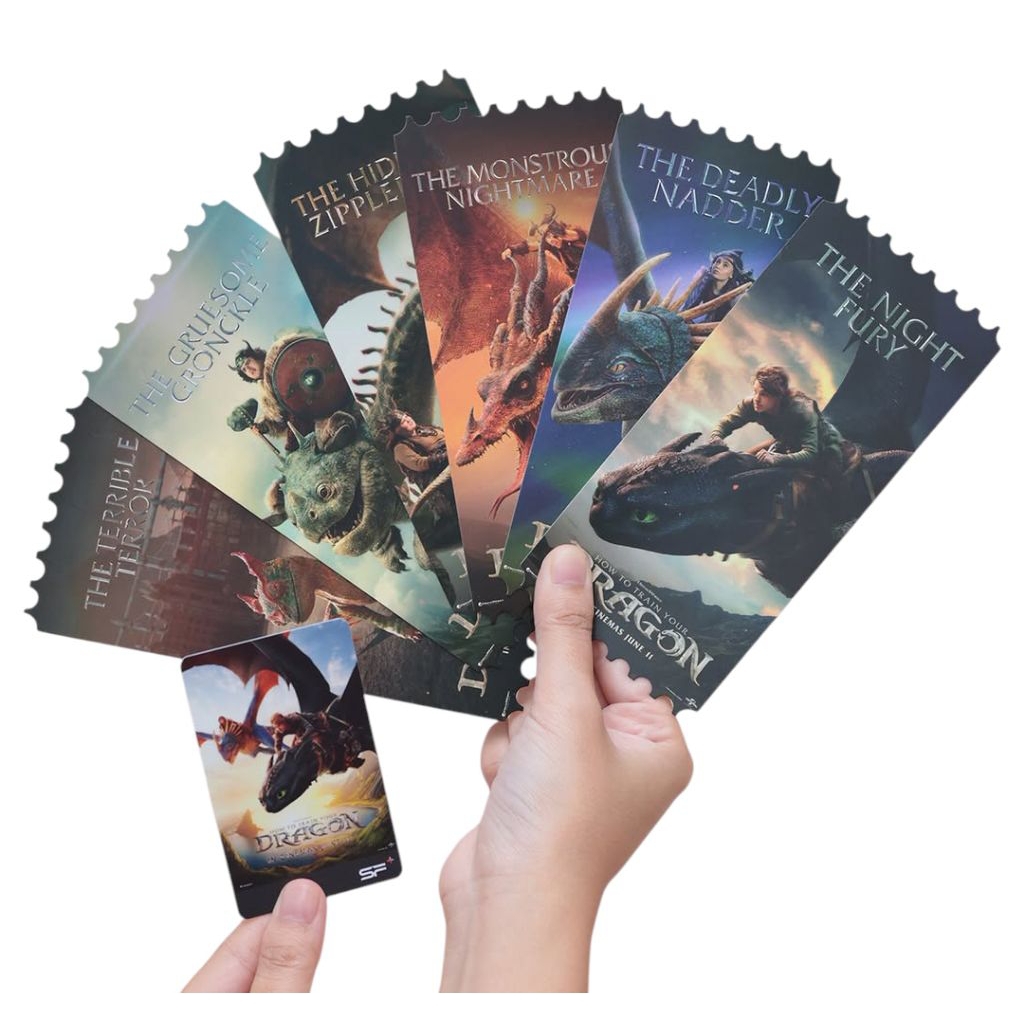 ตั๋ววิบวับ ตั๋วสะสม How to Train Your Dragon 2025 อภินิหารไวกิ้งพิชิตมังกร แท้จาก SF Cinema Collectible Ticket เขี้ยวกุด