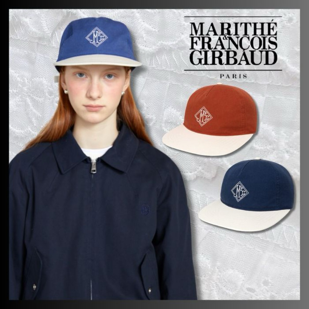 marithe 5panel color block cap