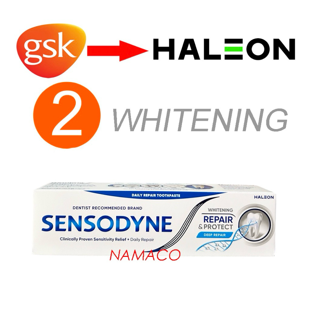 Sensodyne toothpaste Whitening Repair & Protect 100g เซนโซดายน์ยาสีฟันรีแพร์แอนด์โพรเทคท์ไวท์เทนนิ่ง 100กรัม