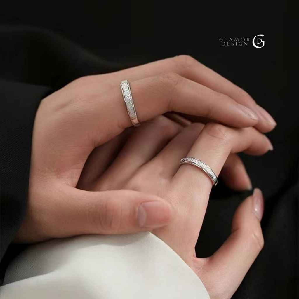 GLAMOR✨แหวน Milky Way Ring แหวนคู่รัก เงินแท้925 ดีไซน์ทางช้างเผือก เรียบหรู ของขวัญวันครบรอบ ราคา ถูกที่สุด ดีลบีเคเค แกลเลอรีภาพที่ 6