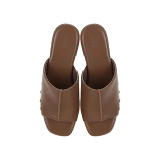 SHU BEDDY 2" MULE - NUDE รองเท้าแตะส้นสูง