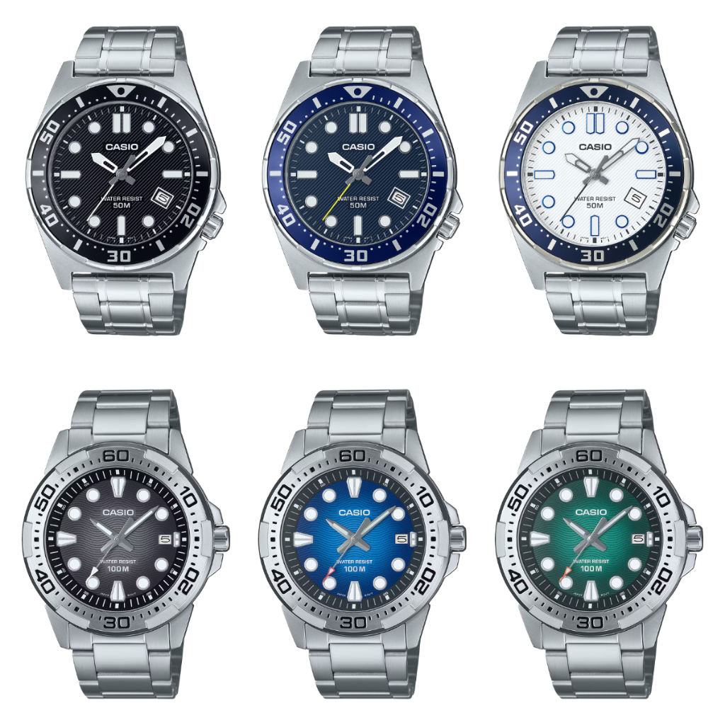 Casio นาฬิกาข้อมือผู้ชาย รุ่น MTD-135, MTD-135D MTD-140D Series MTD-135D-1 MTD-140D-3 MTD-135-2A