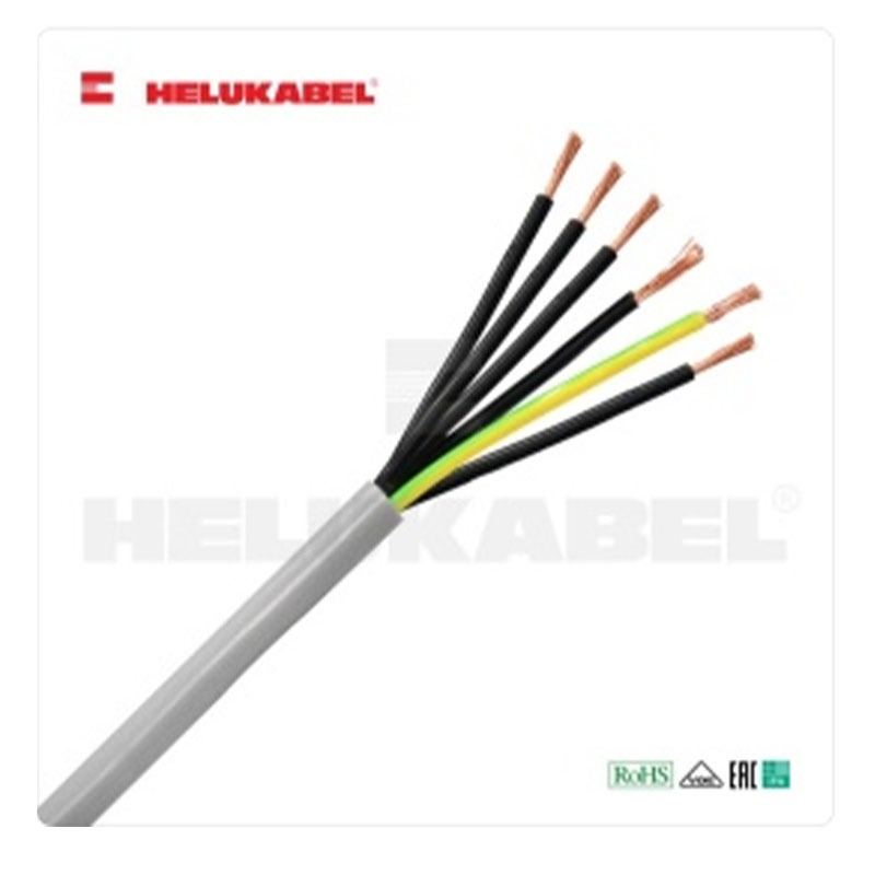 JZ-500 6G0.5 6G0.75 6G1.0 SQ.MM. สายไฟ สายคอนโทรล ″ HELUKABEL″ (100M/ROLL)