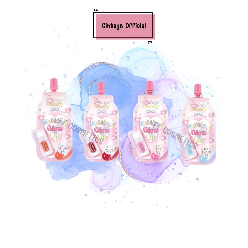 Cintage Beauty Melting Glow 2g ลิปเมลท์ติ้งโกลว์ มี 4 สีให้เลือก