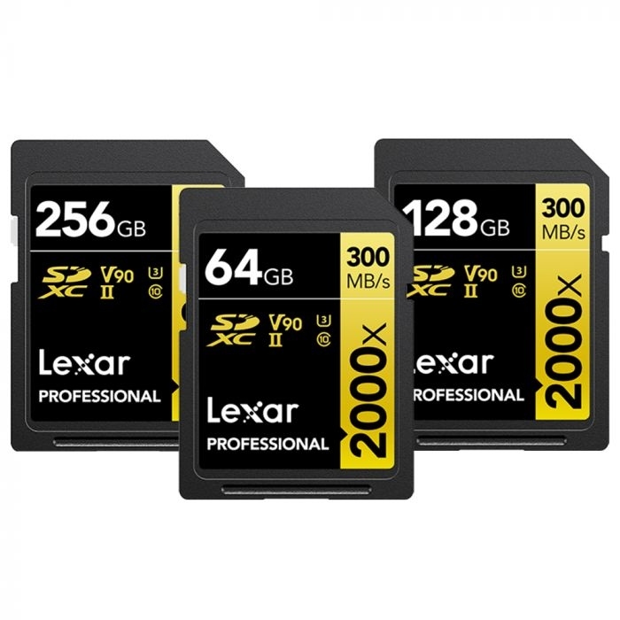 Lexar Professional 2000x SDHC/SDXC UHS-II Card GOLD Series