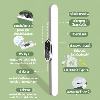 ✨รับประกัน30ปี✨โคมไฟตั้งโต๊ะ โคมไฟ LED ไฟกลางคืน ชาร์จและเสียบปลั๊ก ไฟสว่างนุ่มนวล โคมไฟ ปรับอุณหภูมิสี table lamp