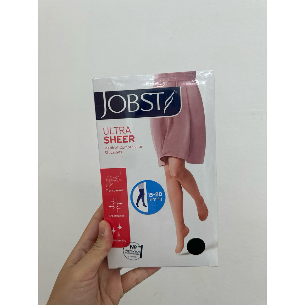 jobst ultra sheer thigh สีดำ ความยาวต้นขา ขนาด S